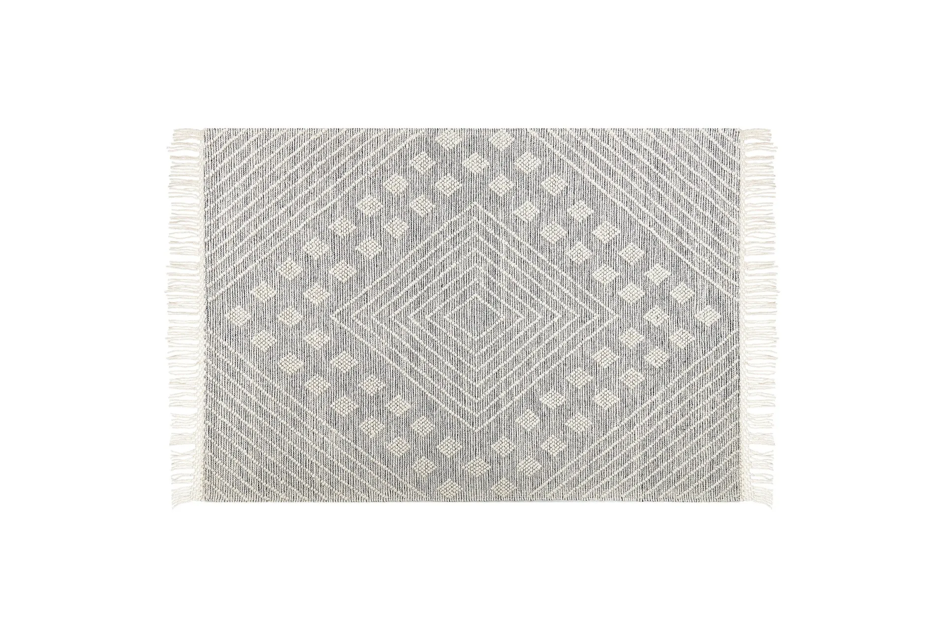 Savur Ullmatta 160x230 cm - Svart/Vit