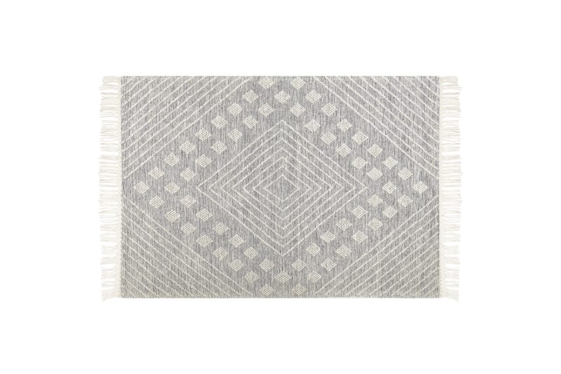 Savur Ullmatta 160x230 cm - Svart/Vit - Textil & mattor - Matta - Modern matta - Ullmatta