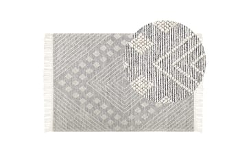 Savur Ullmatta 160x230 cm - Svart/Vit - Textil & mattor - Matta - Modern matta - Ullmatta
