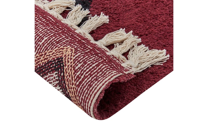 Siirt Bomullsmatta 140x200 cm - Röd - Textil & mattor - Matta - Modern matta - Bomullsmatta