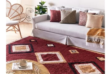 Siirt Bomullsmatta 140x200 cm - Röd - Textil & mattor - Matta - Modern matta - Bomullsmatta