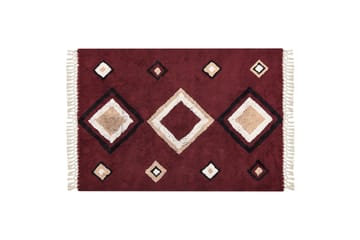 Siirt Bomullsmatta 140x200 cm - Röd - Textil & mattor - Matta - Modern matta - Bomullsmatta