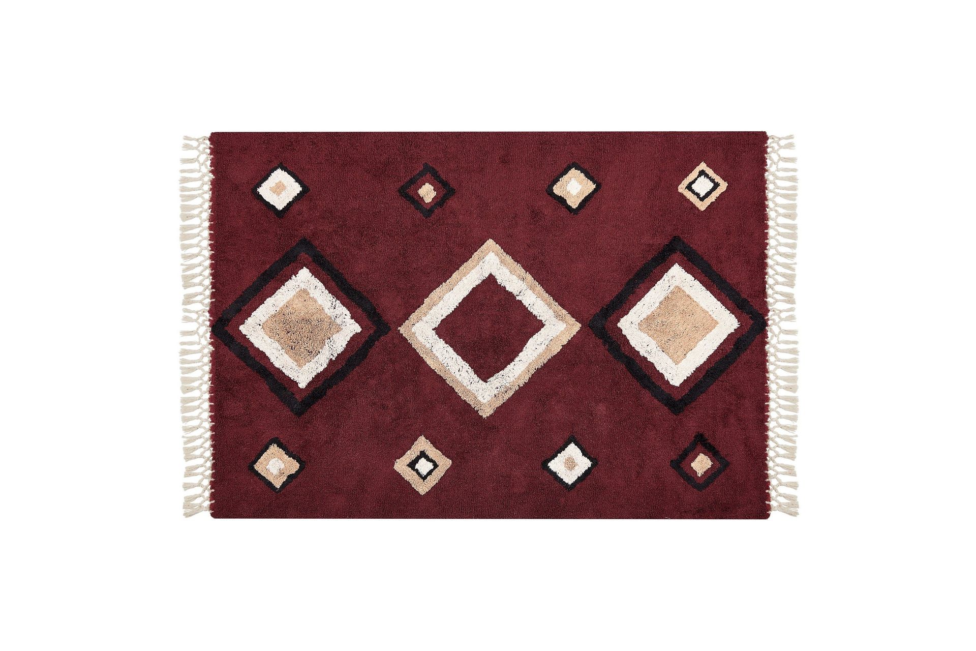 Siirt Bomullsmatta 140x200 cm - R&ouml;d