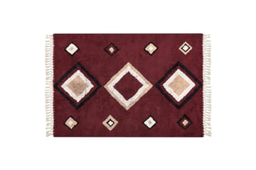 Siirt Bomullsmatta 160x230 cm - Röd - Textil & mattor - Matta - Modern matta - Bomullsmatta