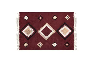 Siirt Bomullsmatta 160x230 cm - Röd - Textil & mattor - Matta - Modern matta - Bomullsmatta