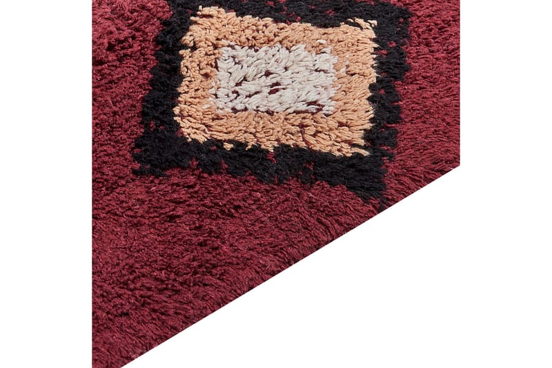 Siirt Bomullsmatta 160x230 cm - Röd - Textil & mattor - Matta - Modern matta - Bomullsmatta
