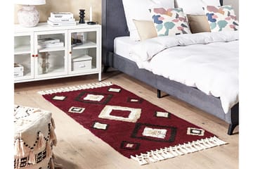 Siirt Bomullsmatta 80x150 cm - Röd - Textil & mattor - Matta - Modern matta - Bomullsmatta