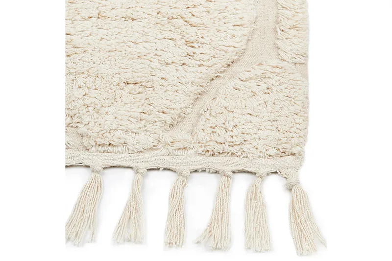 Silchar Bomullsmatta 140x200 cm - Beige - Textil & mattor - Matta - Modern matta - Bomullsmatta