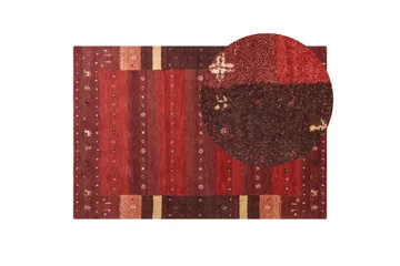 Sinanli Ryamatta 140x200 cm - Röd - Textil & mattor - Matta - Modern matta - Ullmatta