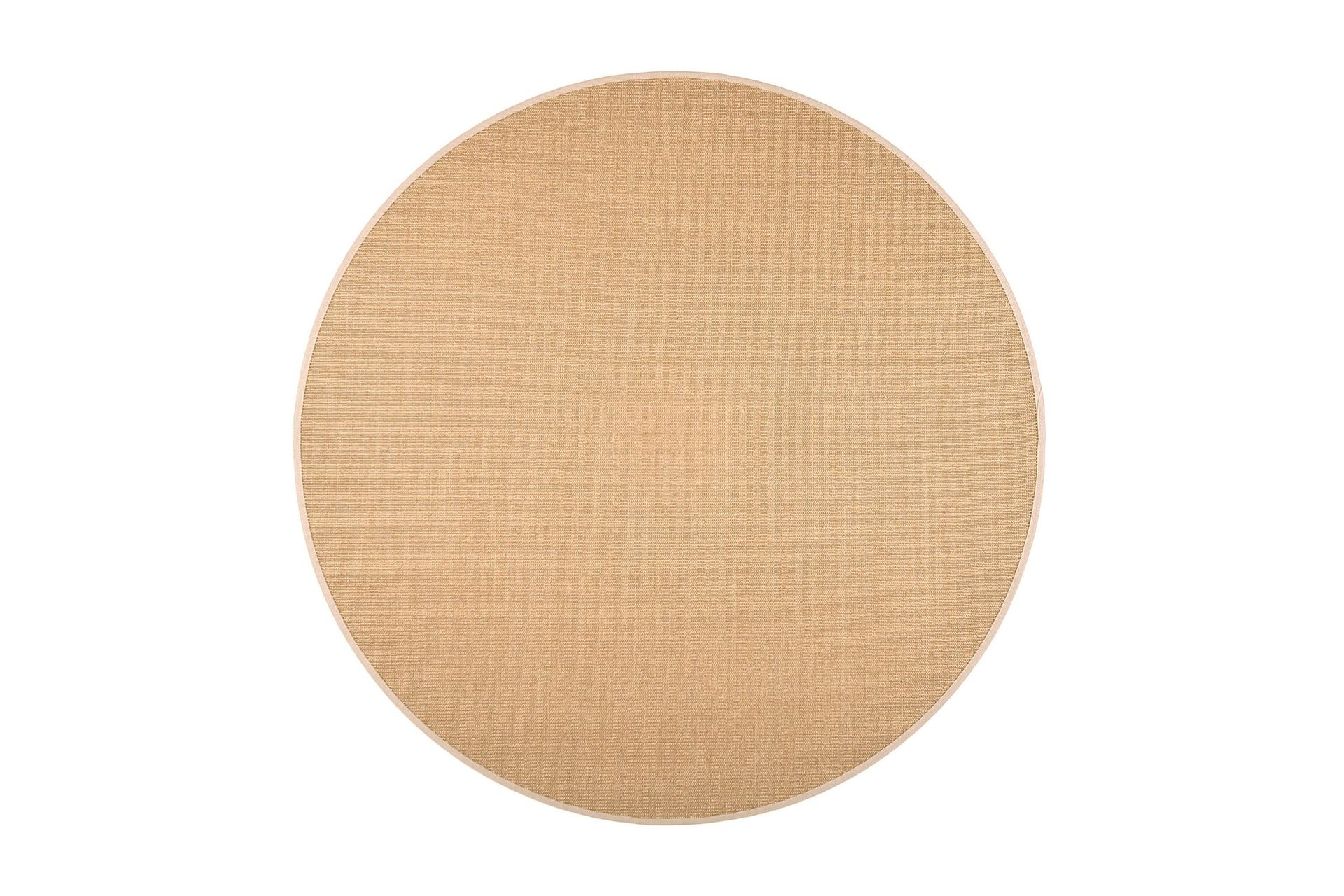 Sisal Matta Rund 200 cm Beige/Grå - Vm Carpet