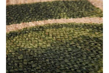 Byner Matta med Monsteramotiv Rund 140 cm - Beige - Textil & mattor - Matta - Modern matta - Sisalmatta