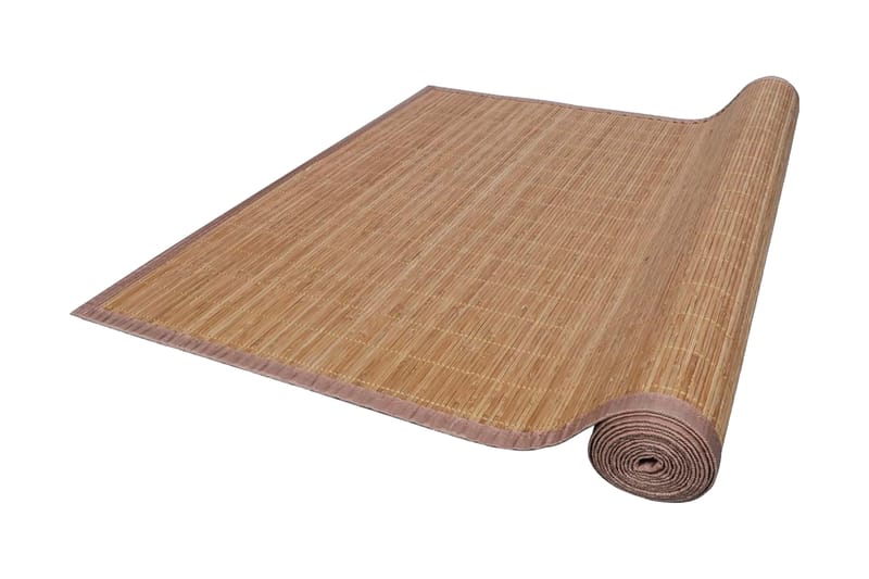 Fyrkantig Brun Bambumatta 120x180 cm - Brun - Jutematta & hampamatta - Små mattor - Sisalmatta