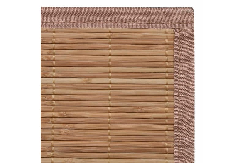 Fyrkantig Brun Bambumatta 80x200 cm - Brun - Jutematta & hampamatta - Små mattor - Sisalmatta