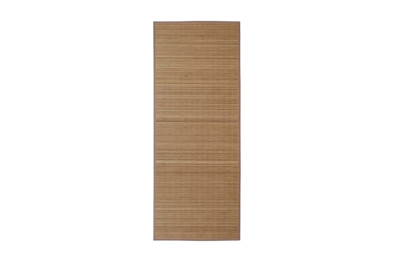 Fyrkantig Brun Bambumatta 80x200 cm - Brun - Jutematta & hampamatta - Små mattor - Sisalmatta