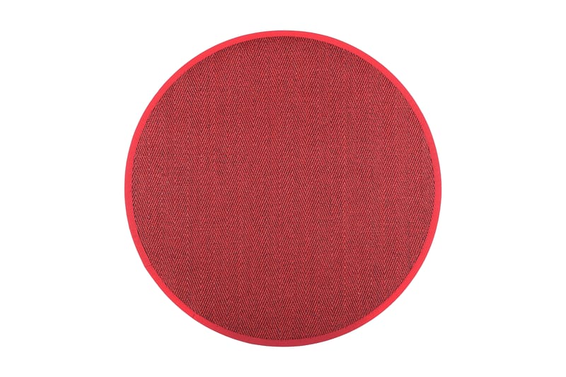 Matta Barrakuda Rund 160 cm Röd - Vm Carpet - Textil & mattor - Matta - Modern matta - Sisalmatta
