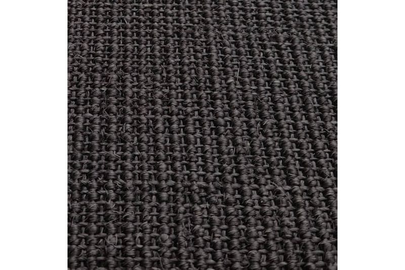 Matta naturlig sisal 100x350 cm svart - Svart - Jutematta & hampamatta - Sisalmatta
