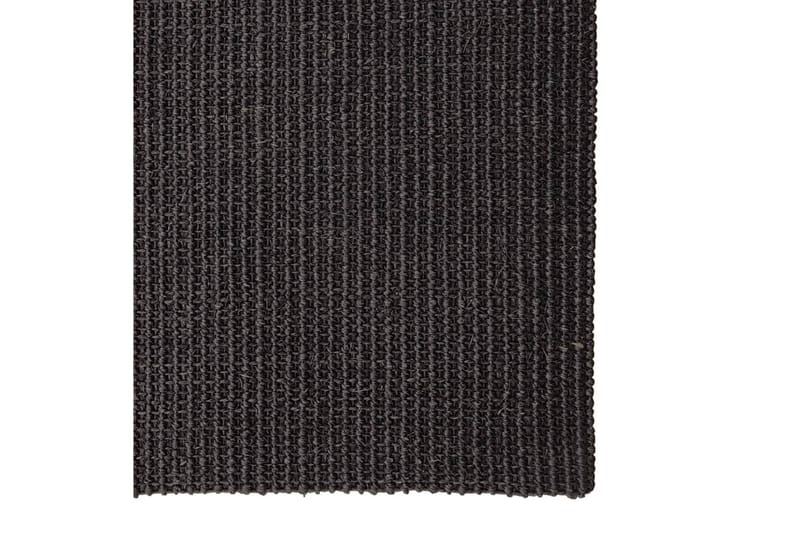 Matta naturlig sisal 66x200 cm svart - Svart - Jutematta & hampamatta - Sisalmatta