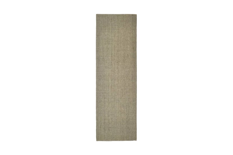 Matta naturlig sisal 80x250 cm taupe - Taupe - Jutematta & hampamatta - Sisalmatta