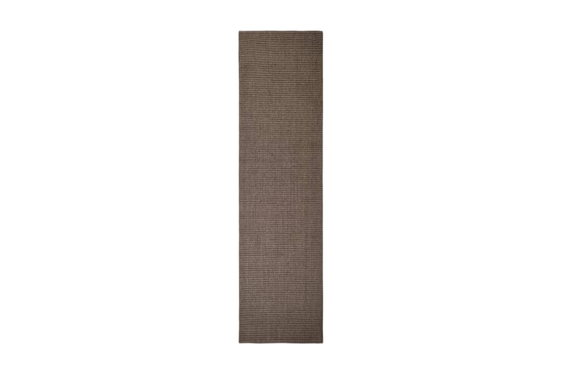 Matta naturlig sisal 80x300 cm brun - Brun - Jutematta & hampamatta - Sisalmatta