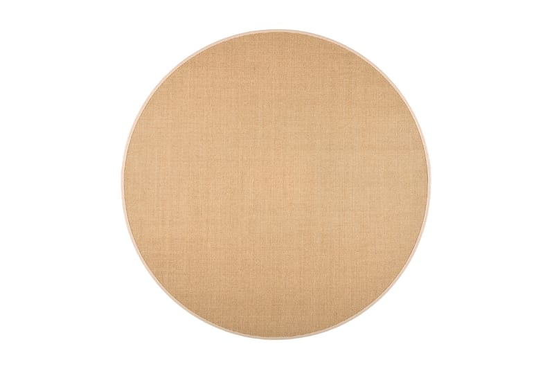 Matta Sisal Rund 160 cm Beige/Grå - Vm Carpet - Jutematta & hampamatta - Sisalmatta