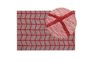 Sivas Bomullsmatta 140x200 cm - Röd - Textil & mattor - Matta - Modern matta - Bomullsmatta