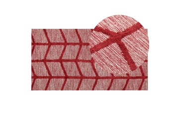 Sivas Bomullsmatta 80x150 cm - Röd - Textil & mattor - Matta - Modern matta - Bomullsmatta