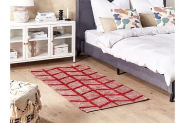 Sivas Bomullsmatta 80x150 cm - Röd - Textil & mattor - Matta - Modern matta - Bomullsmatta