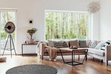 Skagen Ullmatta 200 cm Rund - Grafitmelange - Textil & mattor - Matta - Modern matta - Ullmatta