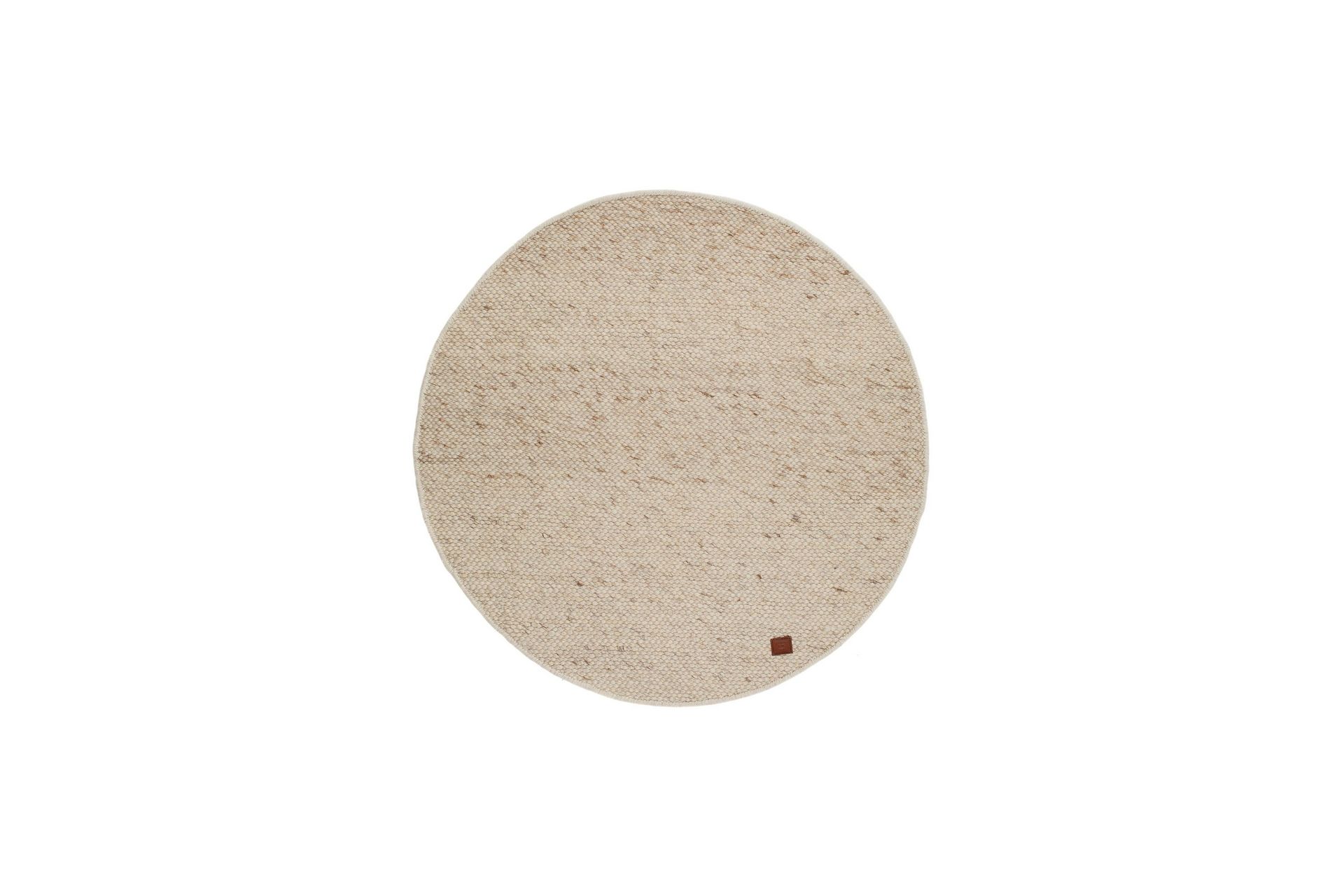 Skagen Ullmatta 200 cm Rund - Naturmelange