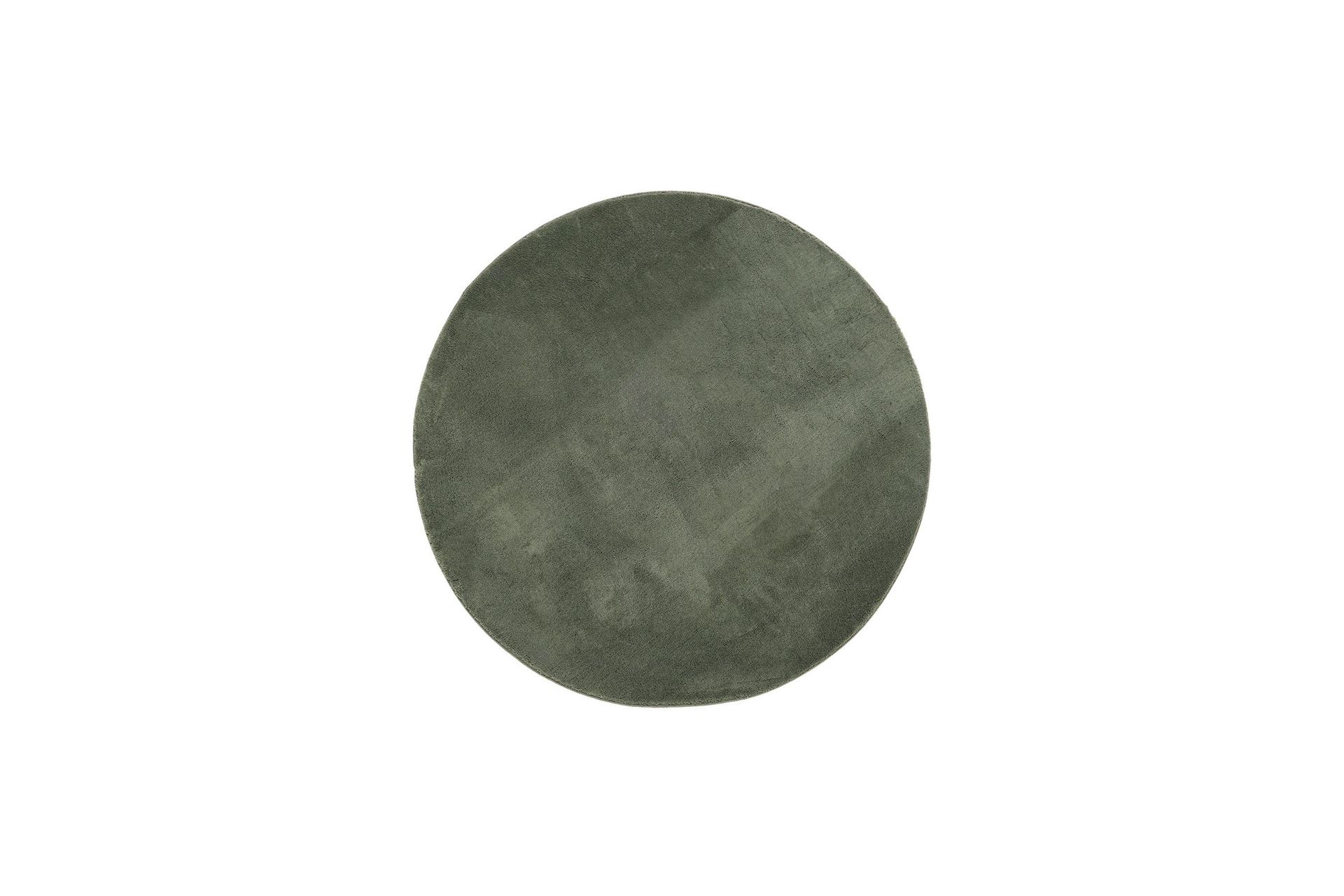 Soft Wiltonmatta 120 cm Rund - Smaragdgrön