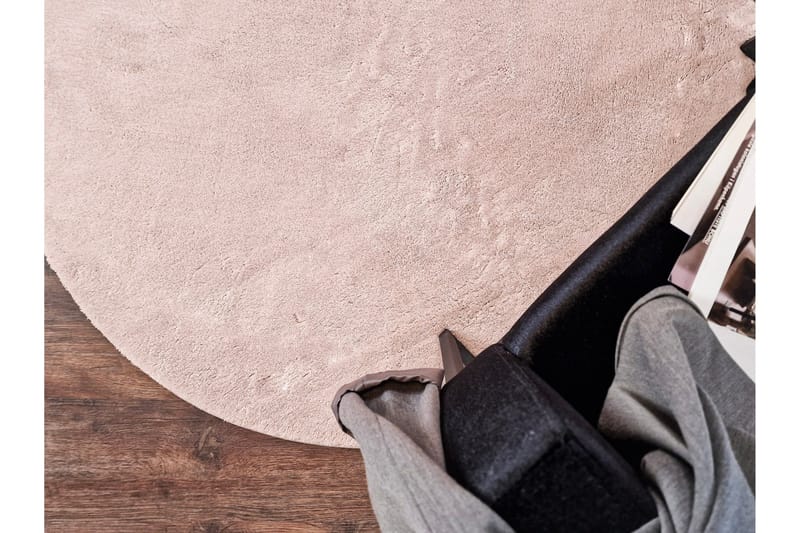 Soft Wiltonmatta 160 cm Rund - Rosa - Textil & mattor - Matta - Modern matta - Wiltonmatta