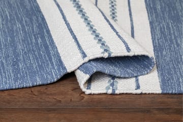 Sund Bomullsmatta 140x200 cm Rektangulär - Blå - Textil & mattor - Matta - Modern matta - Bomullsmatta