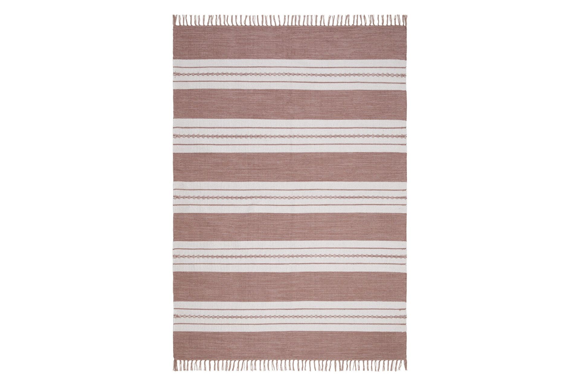 Sund Bomullsmatta 140x200 cm Rektangul&auml;r - Rosa