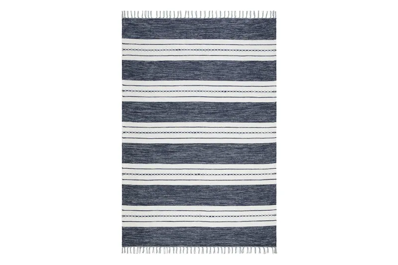 Sund Bomullsmatta 160x230 cm Rektangulär - Blå - Textil & mattor - Matta - Modern matta - Bomullsmatta