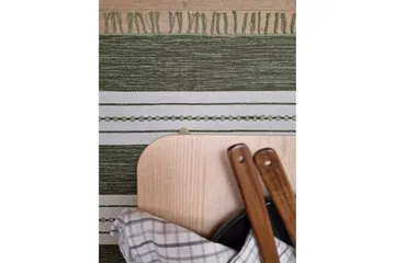 Sund Bomullsmatta 160x230 cm Rektangulär - Grön - Textil & mattor - Matta - Modern matta - Bomullsmatta