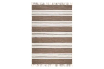 Sund Bomullsmatta 160x230 cm Rektangulär - Mörkbeige - Textil & mattor - Matta - Modern matta - Bomullsmatta