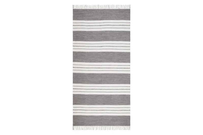 Sund Bomullsmatta 75x150 cm Oval - Grå - Textil & mattor - Matta - Modern matta - Bomullsmatta