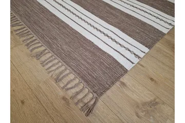 Sund Bomullsmatta 75x150 cm Oval - Mörkbeige - Textil & mattor - Matta - Modern matta - Bomullsmatta
