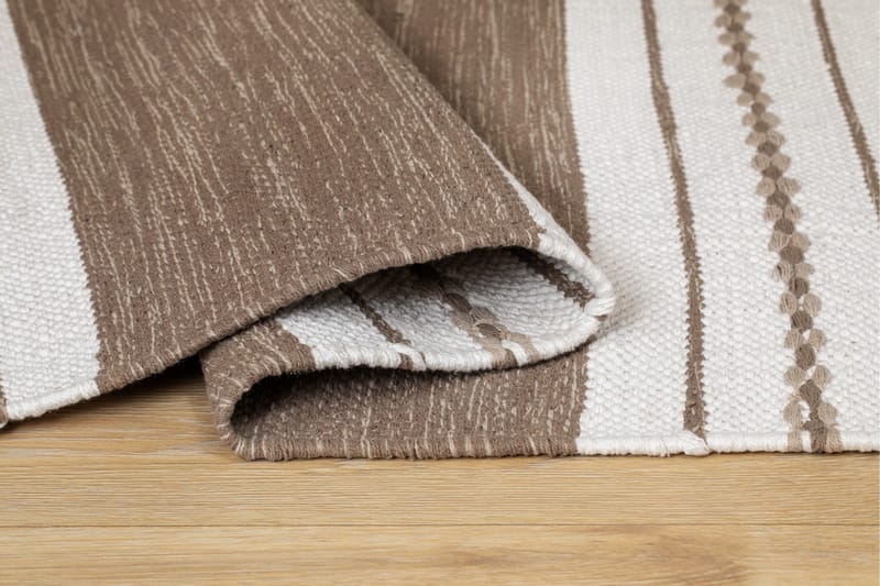 Sund Bomullsmatta 75x150 cm Oval - Mörkbeige - Textil & mattor - Matta - Modern matta - Bomullsmatta