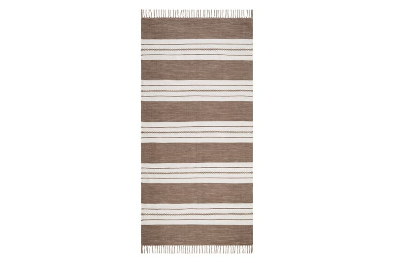 Sund Bomullsmatta 75x150 cm Oval - Mörkbeige - Textil & mattor - Matta - Modern matta - Bomullsmatta