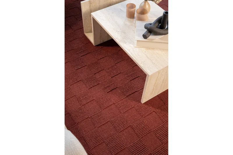 Sydney Ullmatta 160x230 cm - Röd - Textil & mattor - Matta - Modern matta - Ullmatta