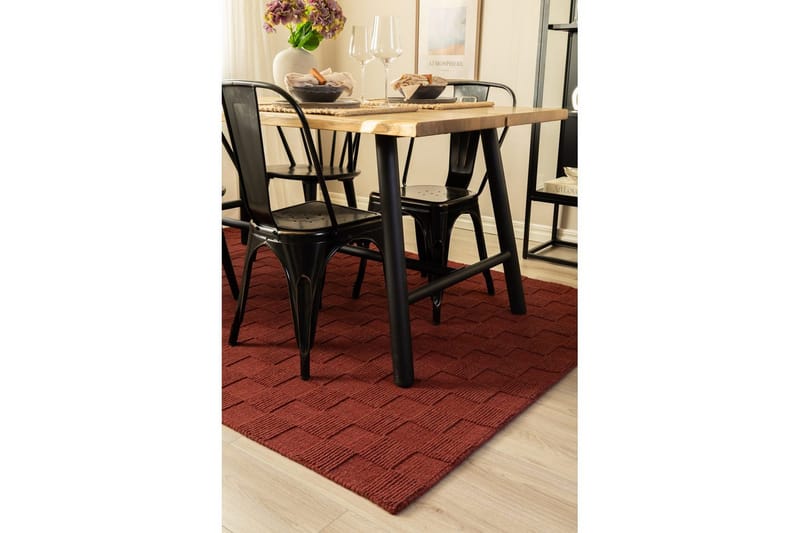Sydney Ullmatta 160x230 cm - Röd - Textil & mattor - Matta - Modern matta - Ullmatta