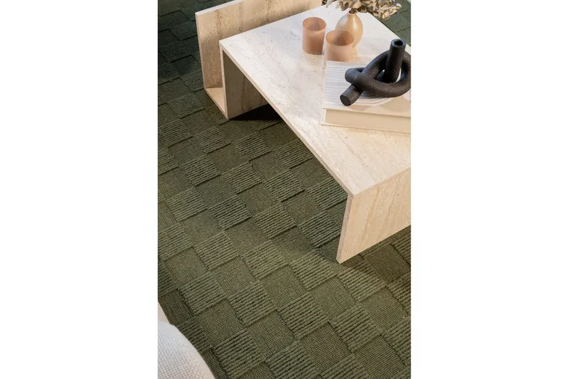 Sydney Ullmatta 200x200 cm - Grön - Textil & mattor - Matta - Modern matta - Ullmatta