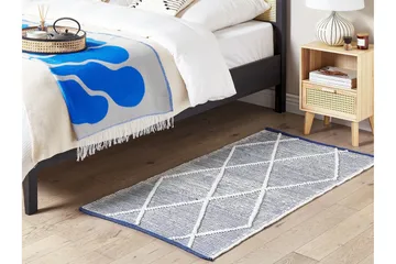 Synopa Ryamatta 80x150 cm - Svart/Vit - Textil & mattor - Matta - Modern matta - Ryamatta