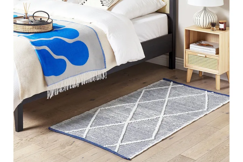 Synopa Ryamatta 80x150 cm - Svart/Vit - Textil & mattor - Matta - Modern matta - Ryamatta