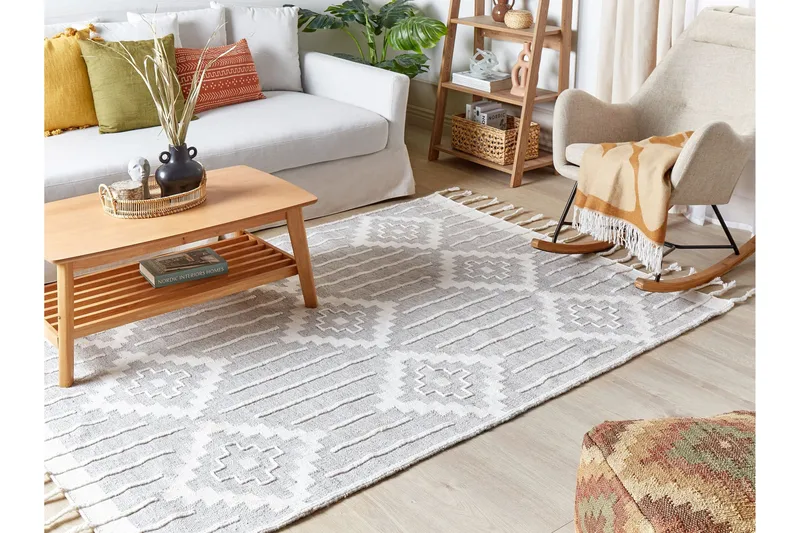 Tabiat Ryamatta 160x230 cm - Svart/Vit - Textil & mattor - Matta - Modern matta - Ryamatta