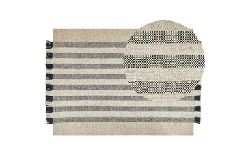 Tacettin Ullmatta 140x200 cm - Svart/Vit - Textil & mattor - Matta - Modern matta - Ullmatta