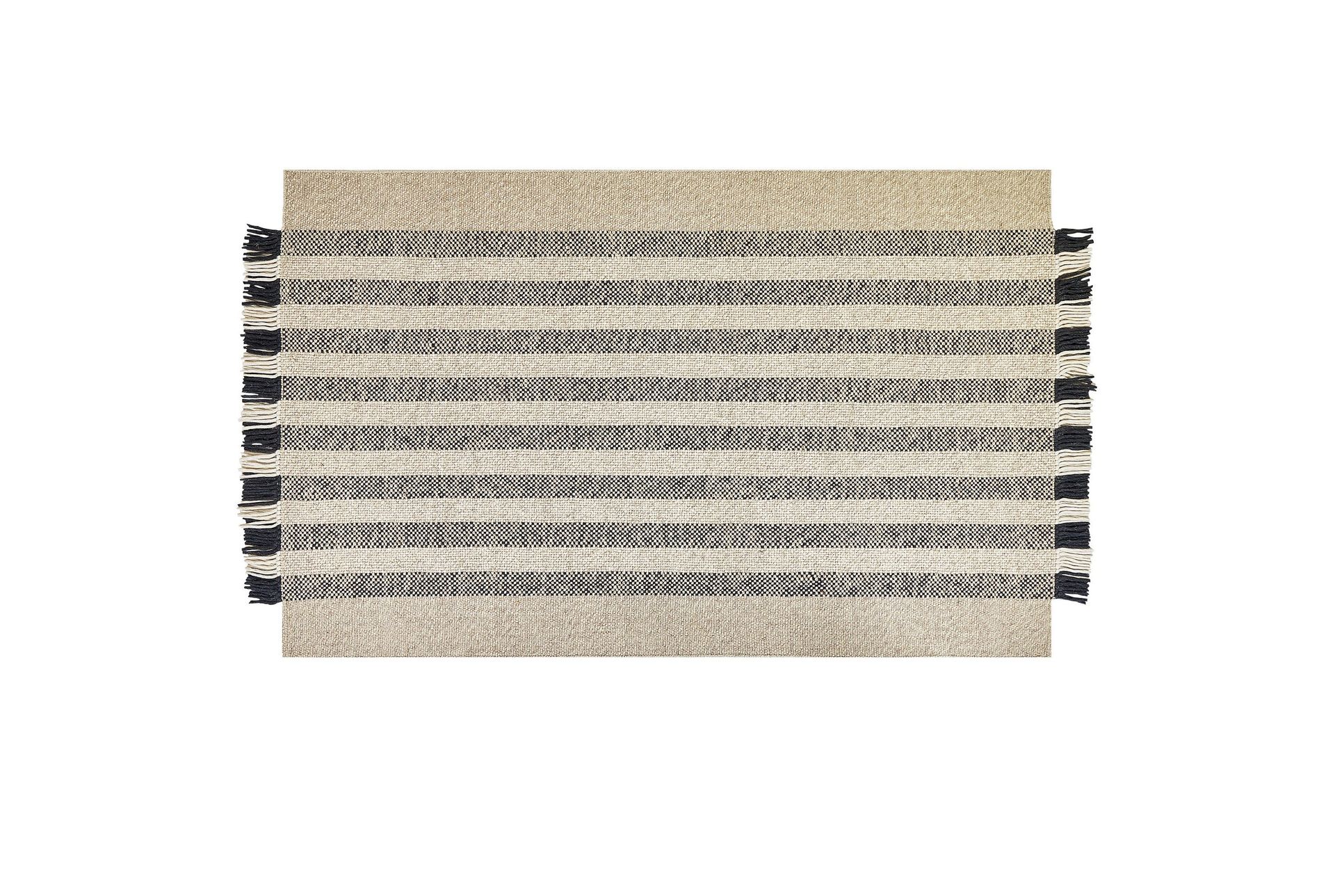 Tacettin Ullmatta 140x200 cm - Svart/Vit