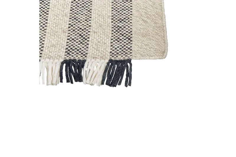 Tacettin Ullmatta 140x200 cm - Svart/Vit - Textil & mattor - Matta - Modern matta - Ullmatta