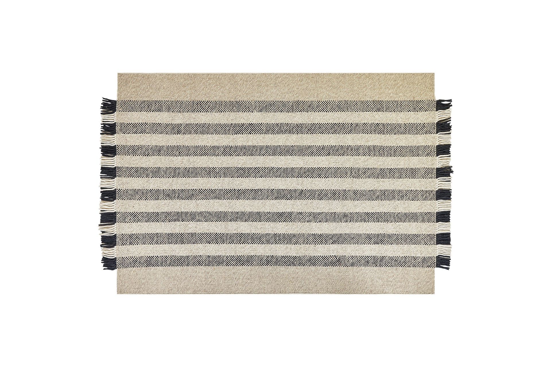 Tacettin Ullmatta 160x230 cm - Svart/Vit